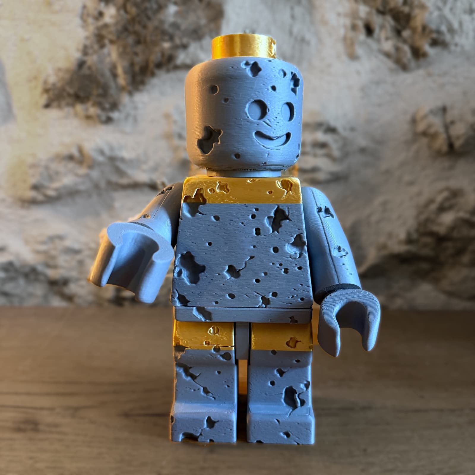Le bonhomme coulé dans le béton