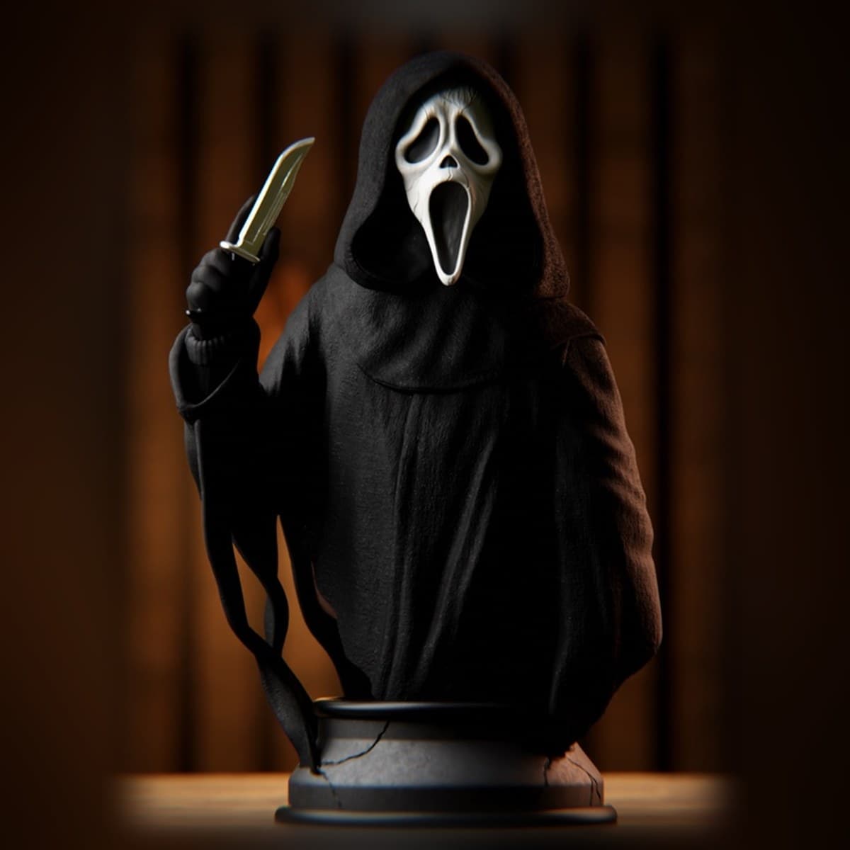Le masque qui appelle avant de passer, peinte à la main