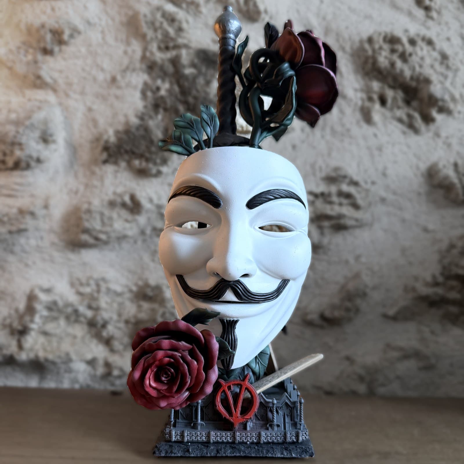 Le masque qui sourit tout le temps
